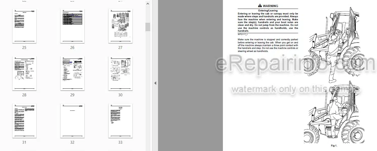 Photo 3 - JCB 3CX 4CX Advance Precision Control Operators Manual Backhoe Loader 9811-2250