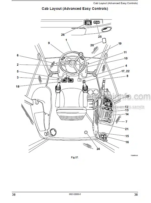 Photo 4 - JCB 3CX 4CX ECO Tier 3 Operators Manual Backhoe Loader 9821-2000