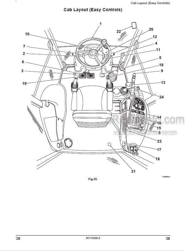 Photo 4 - JCB 3CX 4CX Manual Easy Advanced Controls Operators Manual Backhoe Loader 9811-5200