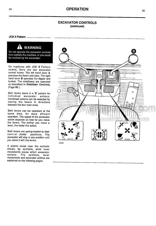 Photo 5 - JCB 3C 3CX 3D 4C 4CN Turbo 4CN Sitemaster Operators Manual Backhoe Loader 9801-4513