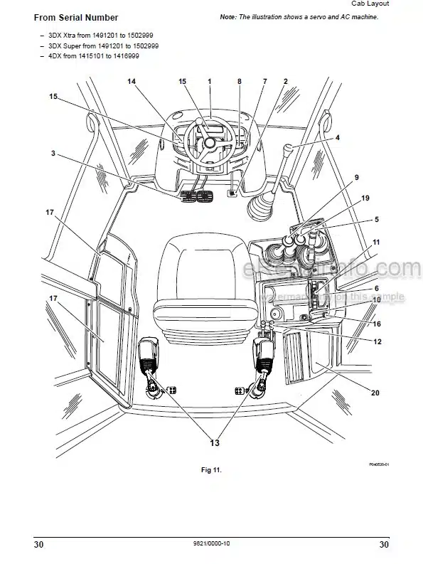 Photo 3 - JCB 3DX 4DX Xtra Super EcoMax Engine Operators Manual Backhoe Loader 9821-0000