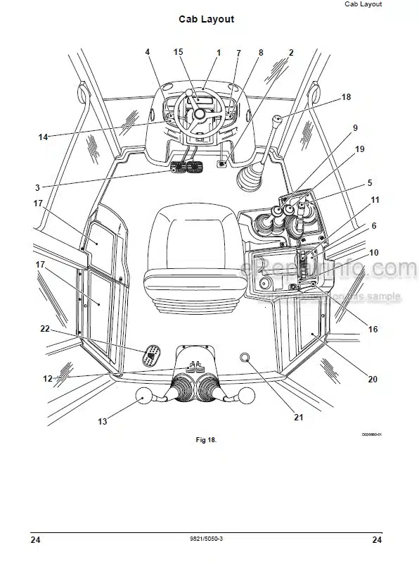 Photo 3 - JCB 3DX 4DX Xtra Super EcoMax Engine Operators Manual Backhoe Loader 9821-5050