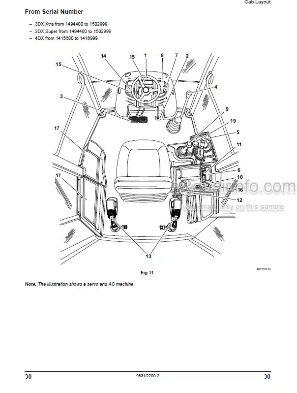 Photo 3 - JCB 3DX 4DX Xtra Super EcoMax Engine Operators Manual Backhoe Loader 9831-2200-2