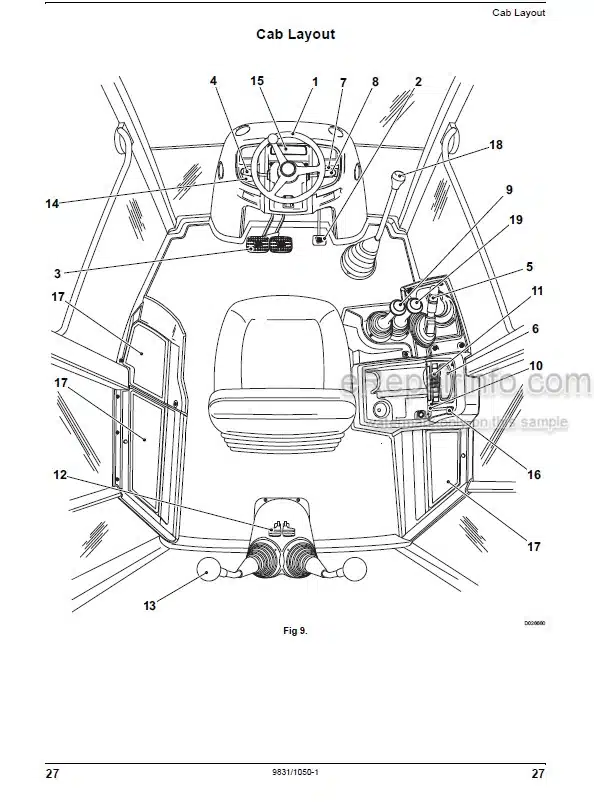 Photo 3 - JCB 3DX Super Operators Manual Backhoe Loader 9831-1050
