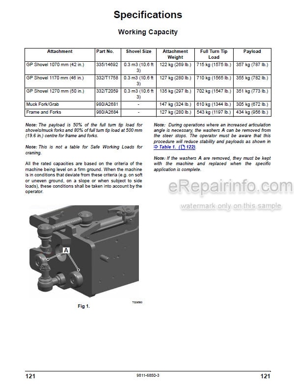 Photo 5 - JCB 403 Operators Manual Wheel Loader 9811-6850