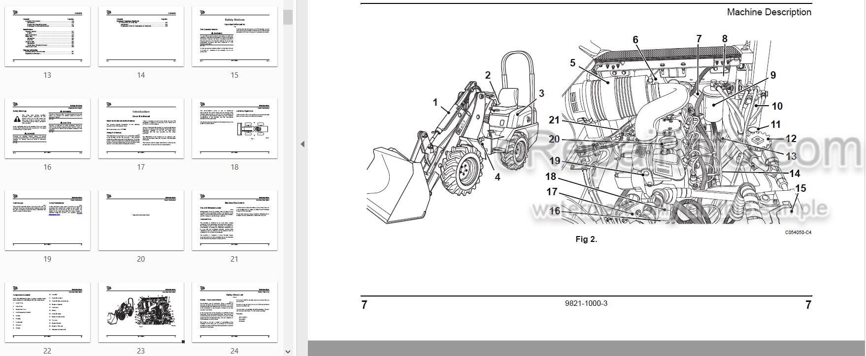 Photo 3 - JCB 403 Operators Manual Wheel Loader 9821-1000