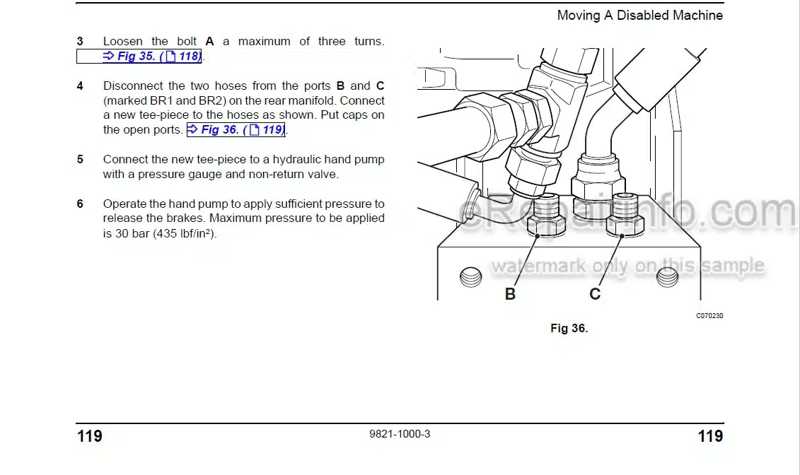 Photo 7 - JCB JCB305 JS305 Operators Manual Excavator 9831-2150