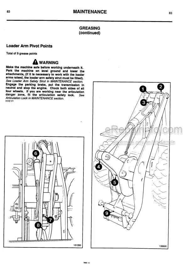 Photo 6 - JCB 406 409 Tier 3 Operators Manual Wheel Loader 9811-6900