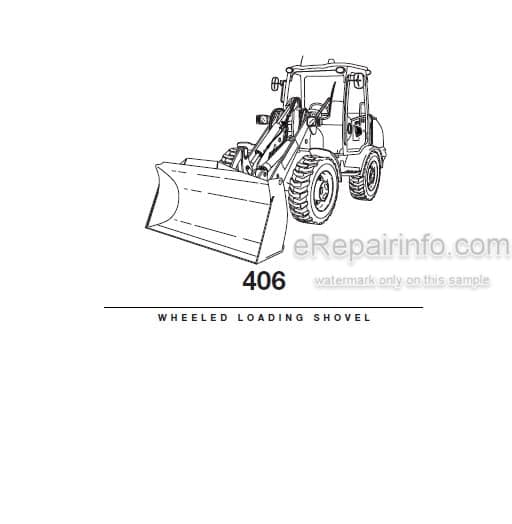 Photo 4 - JCB 406 Operators Manual Wheel Loader 9811-0180