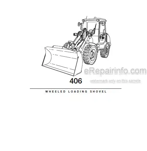 Photo 4 - JCB 406 Operators Manual Wheel Loader 9811-0180
