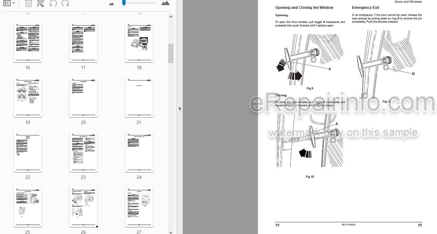 Photo 3 - JCB 406 Operators Manual Wheel Loader 9811-0180