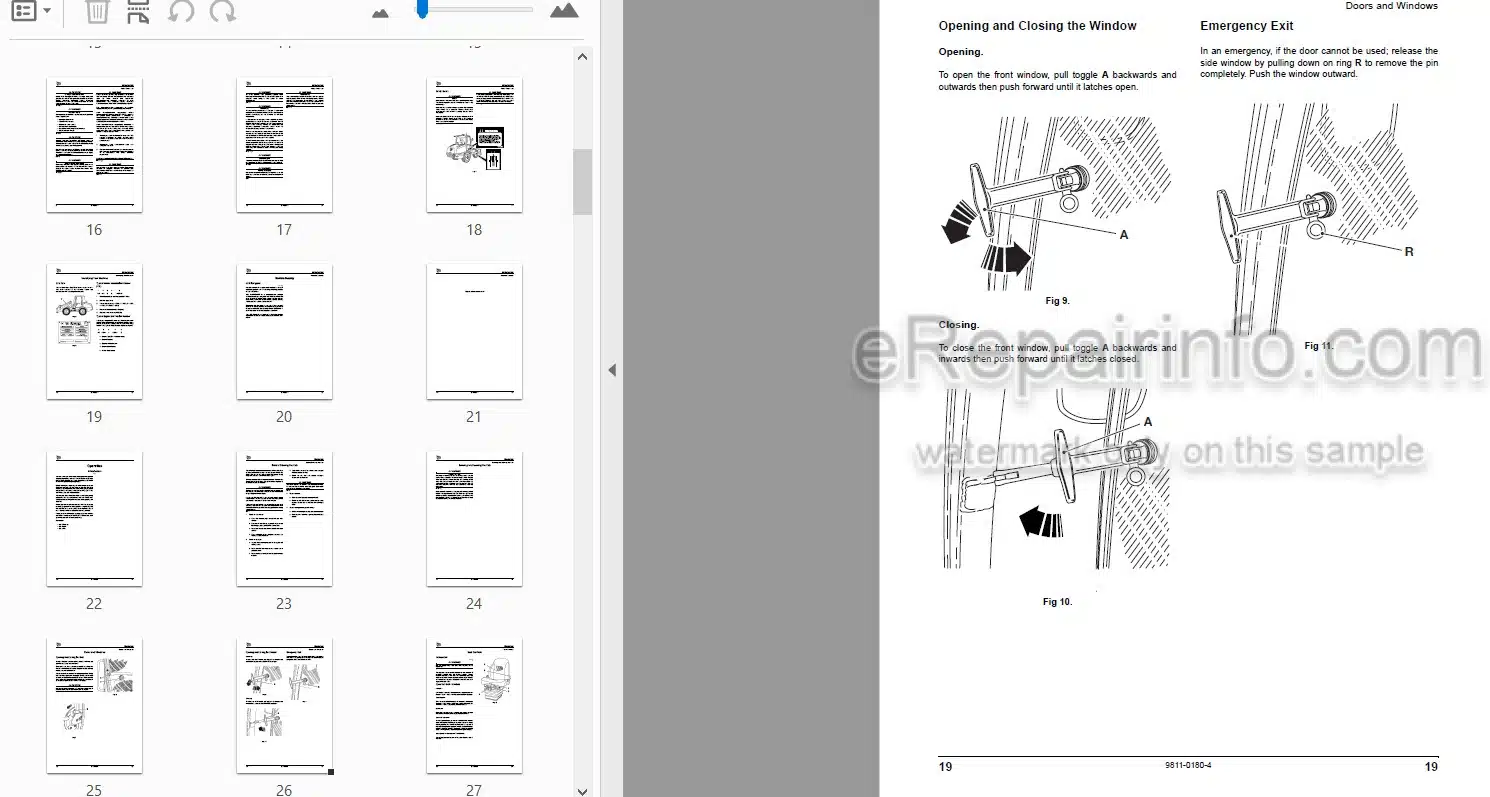 Photo 3 - JCB 406 Operators Manual Wheel Loader 9811-0180