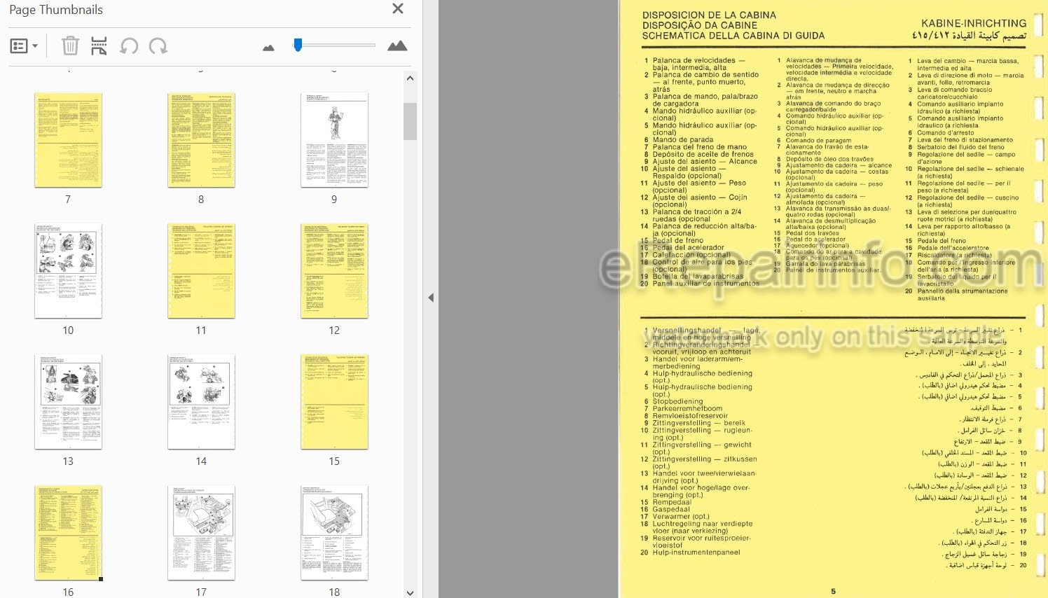 Photo 3 - JCB 410 412 415 420 430 Handbook Wheel Loader 9801-7630