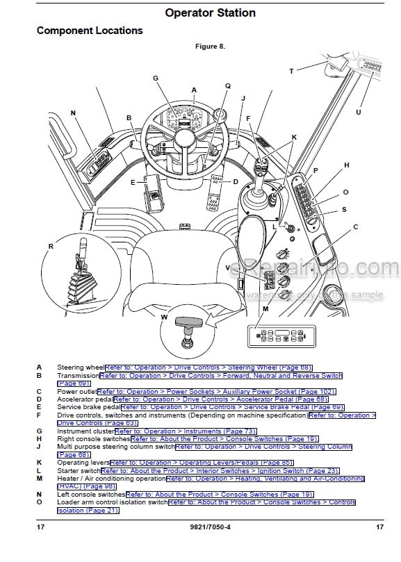 Photo 5 - JCB 411HT 413S 417HT Operators Manual Wheel Loader 9821-7050