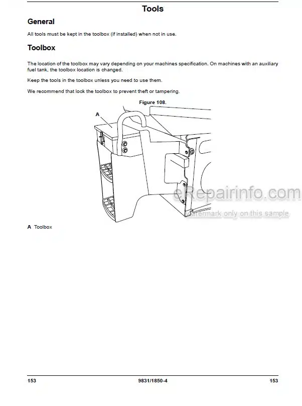 Photo 7 - JCB 411HT 413S 417HT Operators Manual Wheel Loader 9821-7050