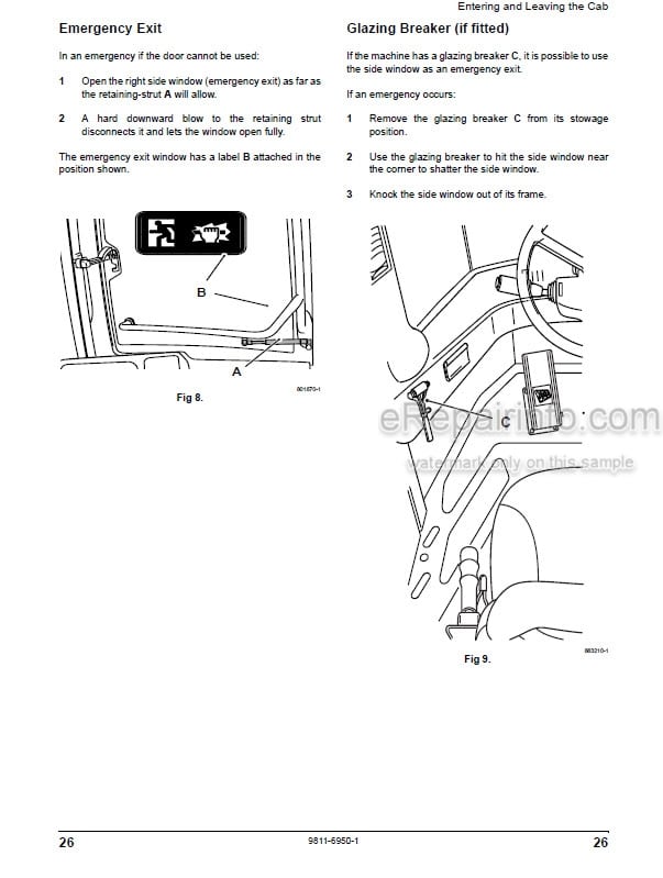 Photo 3 - JCB 411 412S 414S 416 416S Tier 3 Operators Manual Wheel Loader 9811-6950