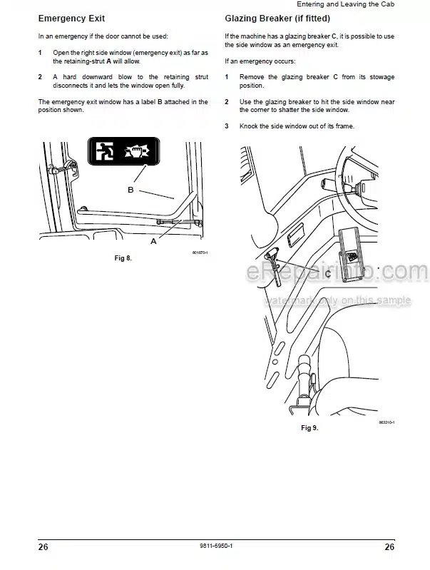 Photo 3 - JCB 411 412S 414S 416 416S Tier 3 Operators Manual Wheel Loader 9811-6950