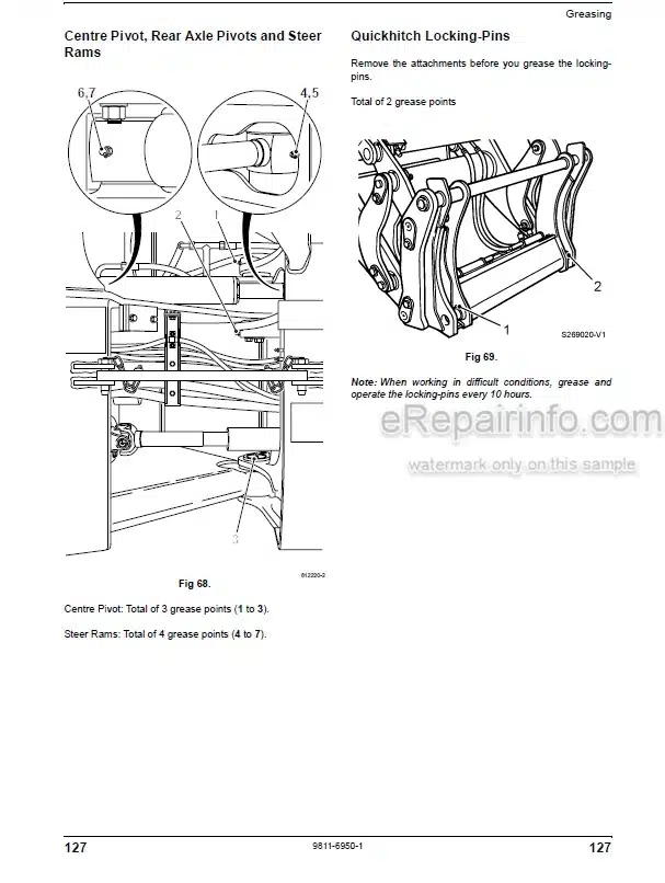 Photo 11 - JCB 411 412S 414S 416 416S Tier 3 Operators Manual Wheel Loader 9811-6950