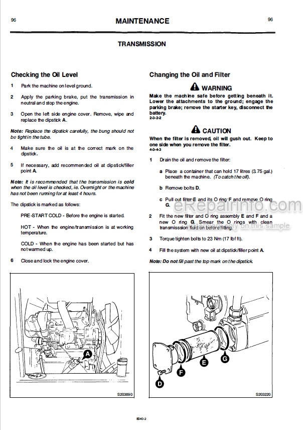 Photo 5 - JCB 411 416 Operators Handbook Wheel Loader 9801-8040