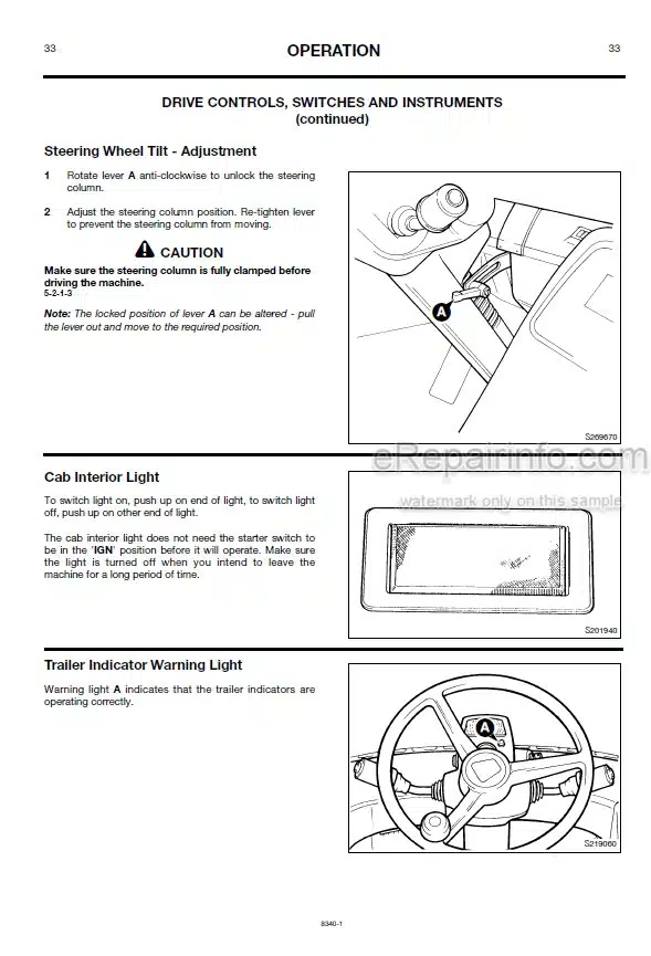 Photo 3 - JCB 412S 414S Operators Handbook Wheel Loader 9801-8340