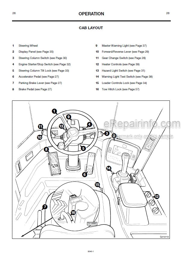 Photo 5 - JCB 412S 414S Operators Handbook Wheel Loader 9801-8340