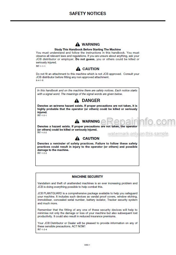Photo 5 - JCB 414S 416S Operators Manual Wheel Loader 0050