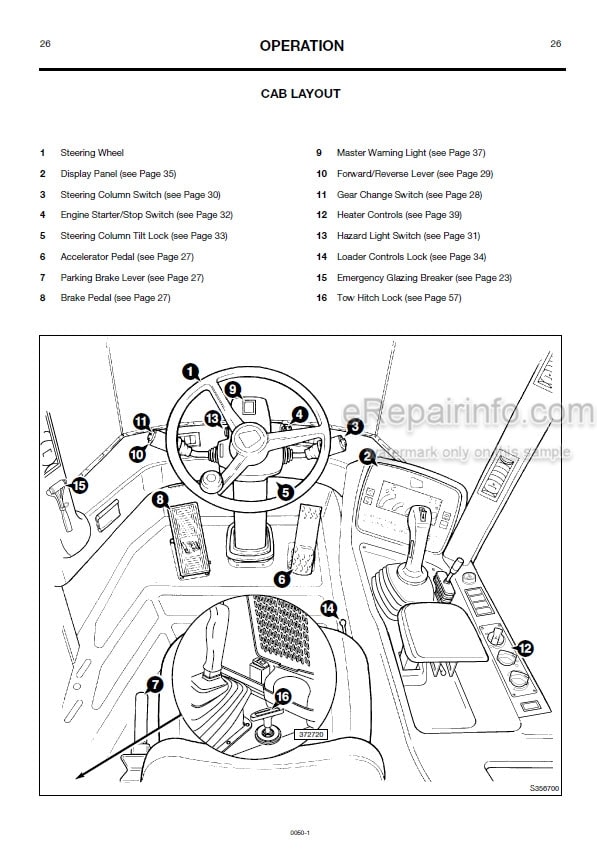 Photo 3 - JCB 414S 416S Operators Manual Wheel Loader 0050