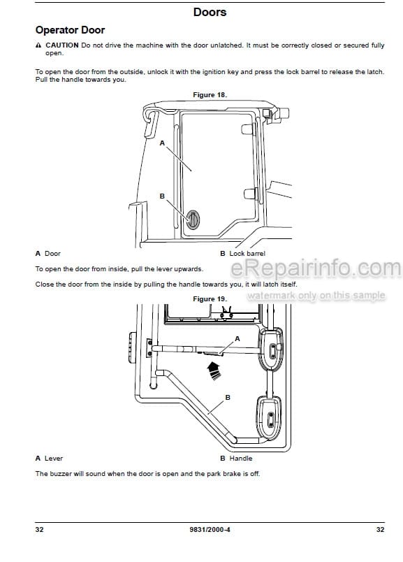 Photo 10 - JCB 419S Operators Manual Wheel Loader 9831-2000