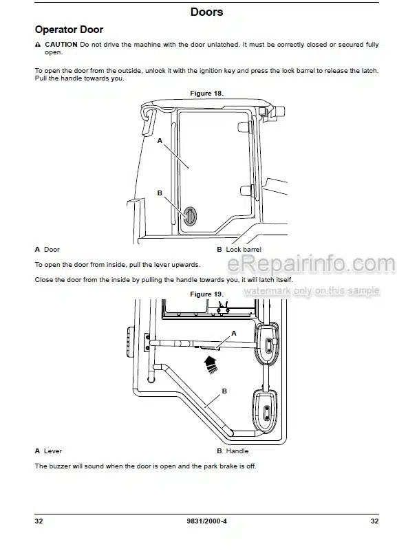 Photo 7 - JCB 520 520M 520HL 525B 52B-HL 540B 540BM 530B 530B-HL Loadall Handbook Telescopic Handler 9801-7701
