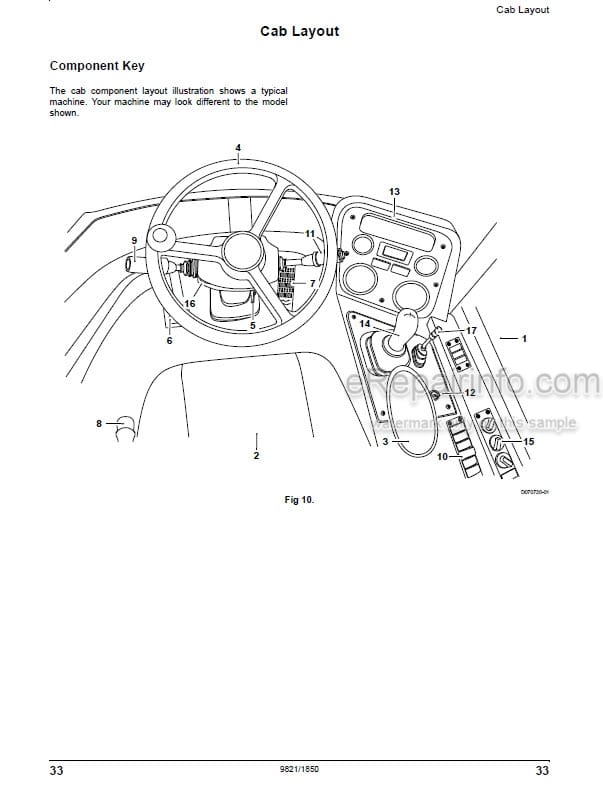 Photo 3 - JCB 422ZX Operators Manual Wheel Loader 9821-1850