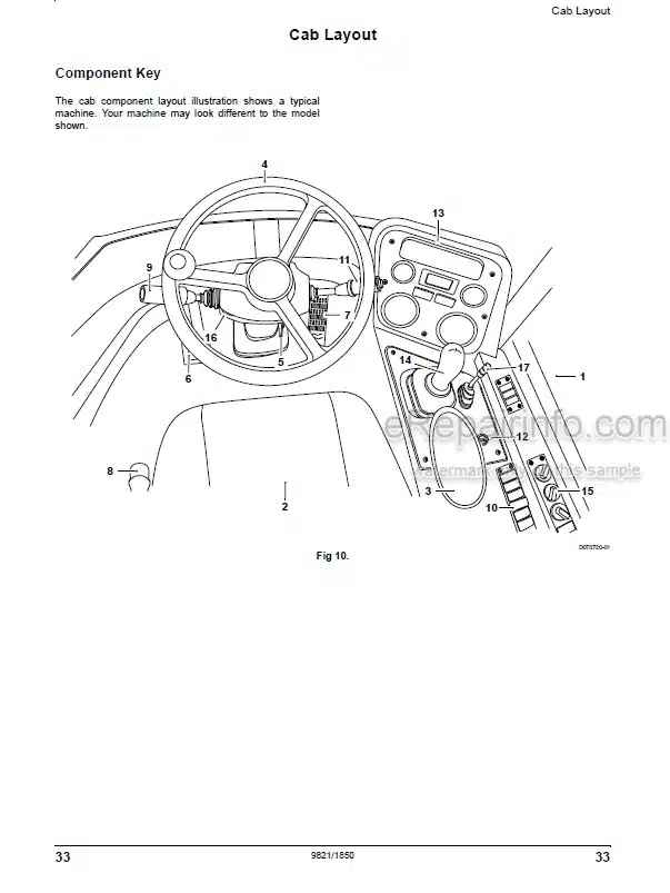 Photo 3 - JCB 422ZX Operators Manual Wheel Loader 9821-1850