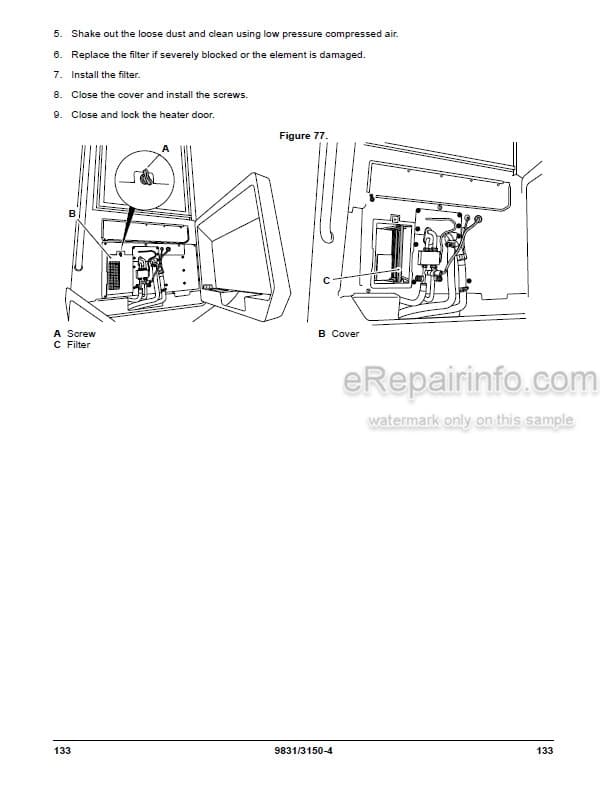 Photo 5 - JCB 422ZX Operators Manual Wheel Loader 9831-3150