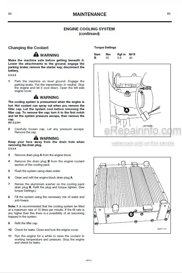 Photo 1 - JCB 426 Operators Manual Wheel Loader 0070