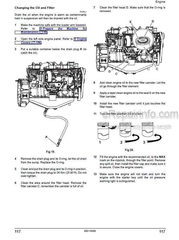 Photo 6 - JCB 432ZX Operators Manual Wheel Loader 9831-3850-5