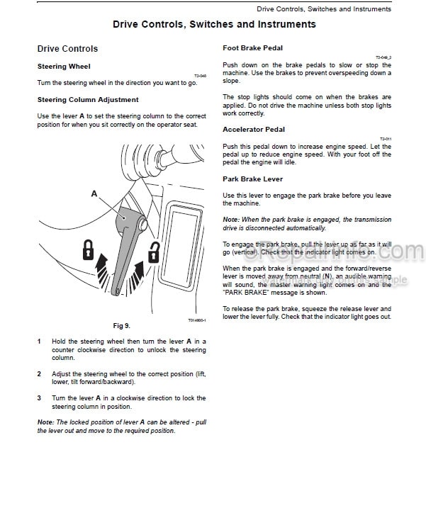 Photo 3 - JCB 432ZX Operators Manual Wheel Loader 9831-3850-5