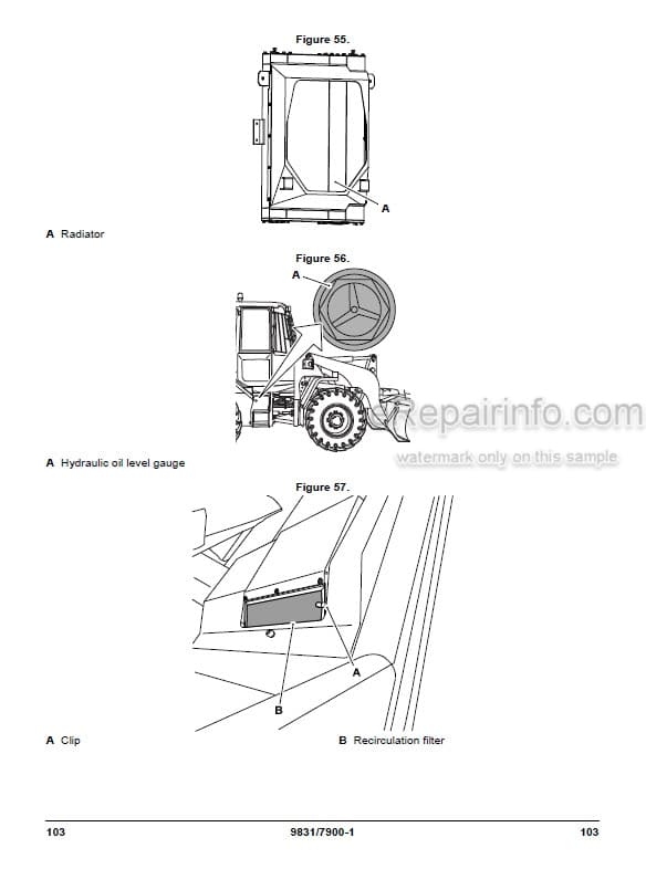 Photo 3 - JCB 432ZX Plus Operators Manual Wheel Loader 9831-7900