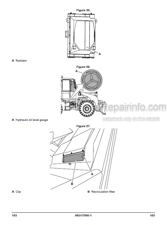 Photo 3 - JCB 432ZX Plus Operators Manual Wheel Loader 9831-7900
