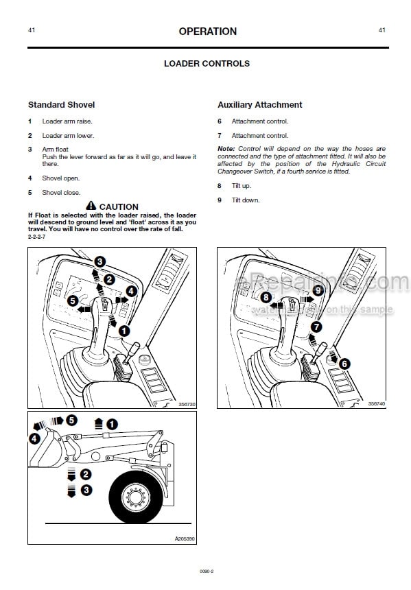 Photo 3 - JCB 436 Operators Manual Wheel Loader 0090