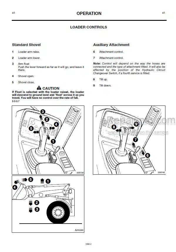 Photo 3 - JCB 436 Operators Manual Wheel Loader 0090