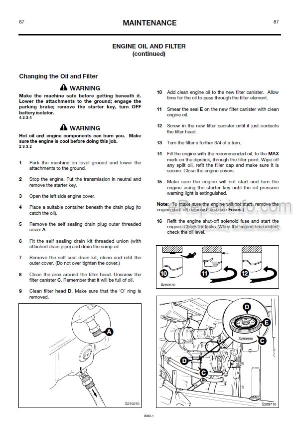 Photo 7 - JCB 432ZX Plus Operators Manual Wheel Loader 9831-7900