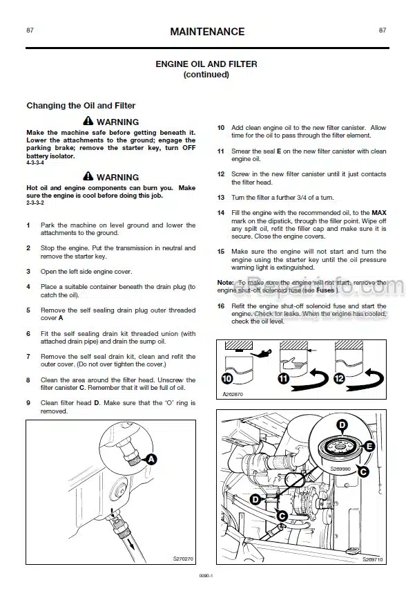 Photo 4 - JCB 436 Operators Manual Wheel Loader 0090