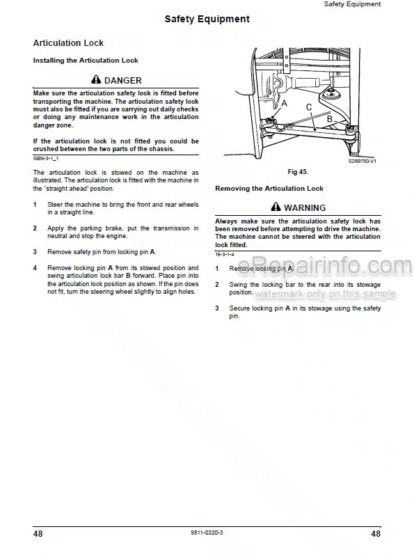 Photo 5 - JCB 446 456 Operators Manual Wheel Loader 9811-0320