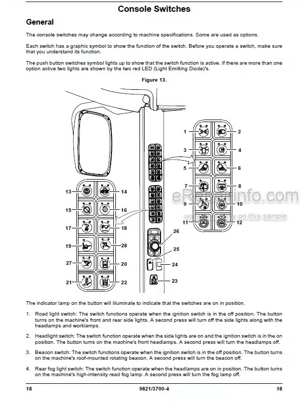 Photo 3 - JCB 457 Operators Manual Wheel Loader 9821-3700
