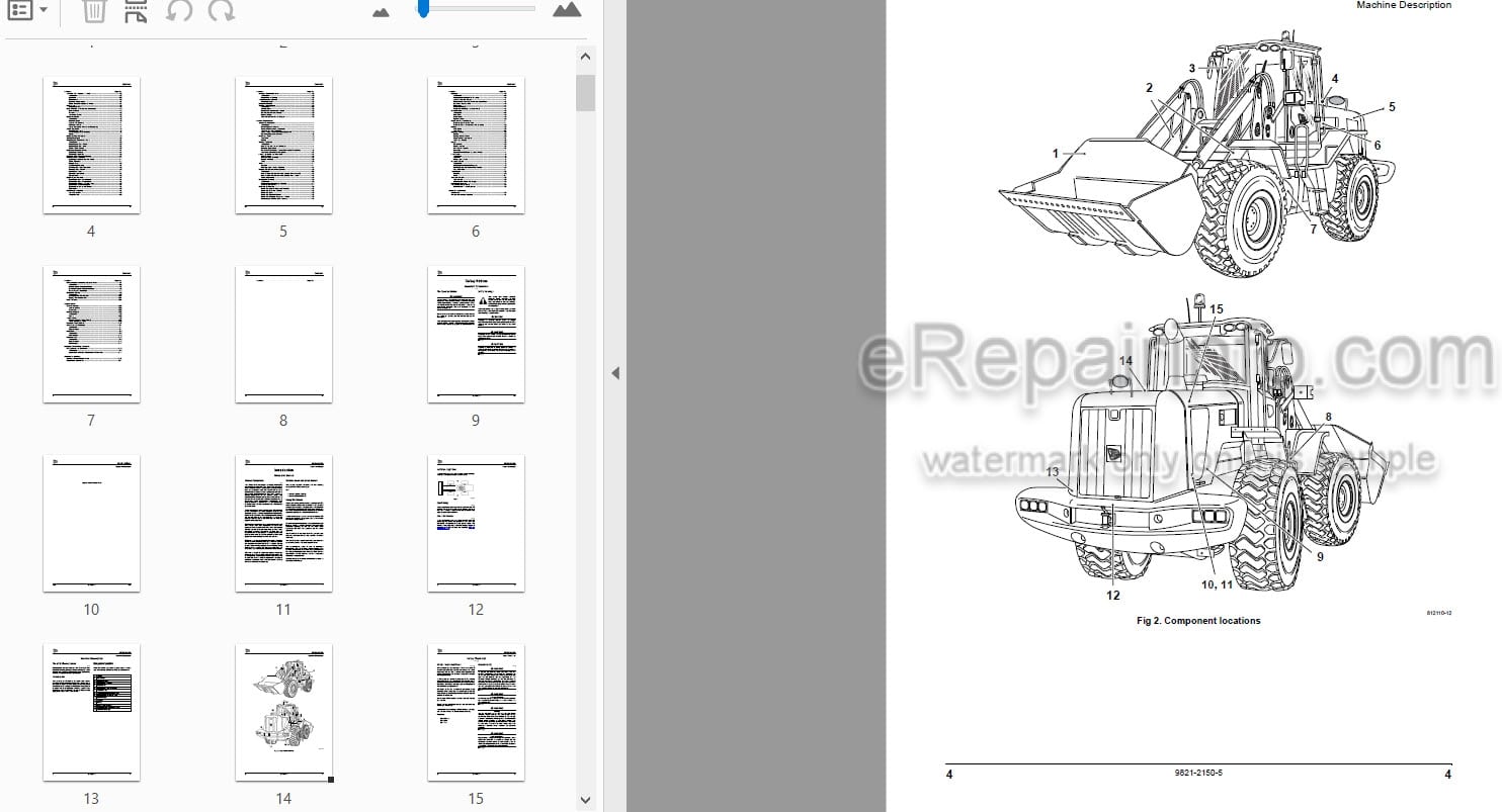 Photo 3 - JCB 457 Tier 4I Operators Manual Wheel Loader 9821-2150