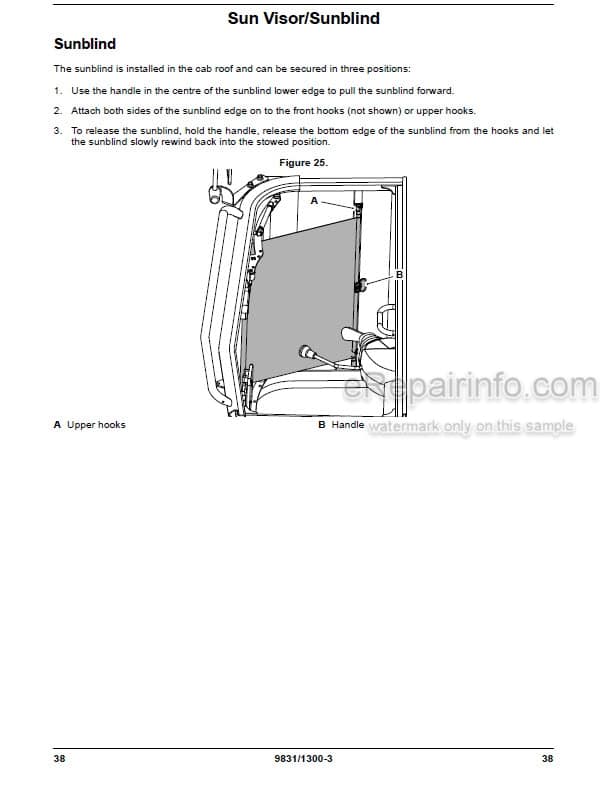 Photo 3 - JCB 45Z-1 48Z-1 51R-1 Operators Manual Compact Excavator 9831-1300