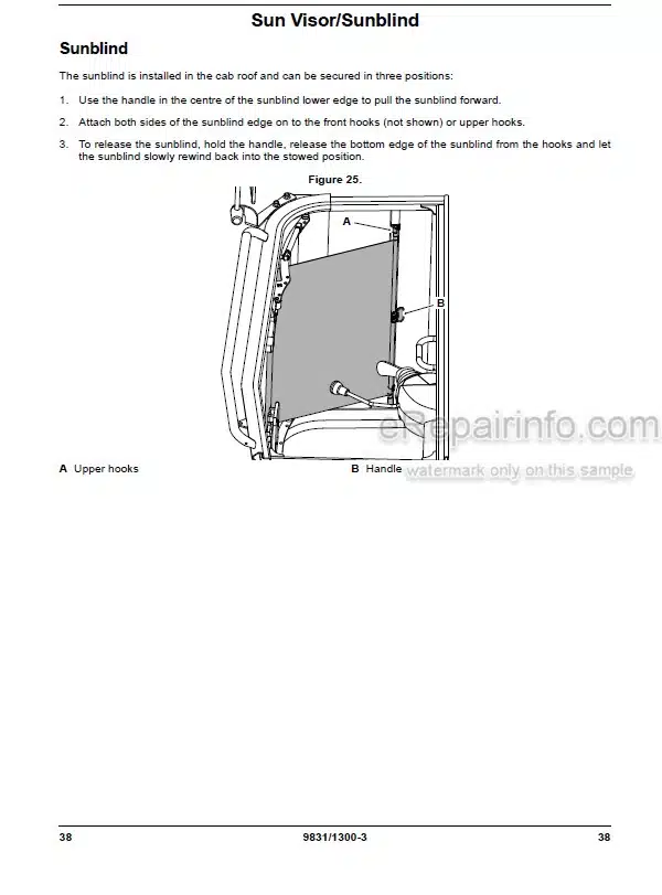 Photo 3 - JCB 45Z-1 48Z-1 51R-1 Operators Manual Compact Excavator 9831-1300