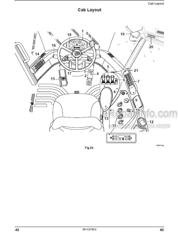 Photo 5 - JCB 467 Operators Manual Wheel Loader 9811-2750