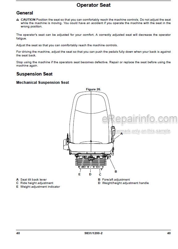 Photo 1 - JCB 48Z-1 51R-1 Operators Manual Compact Excavator 9831-1200