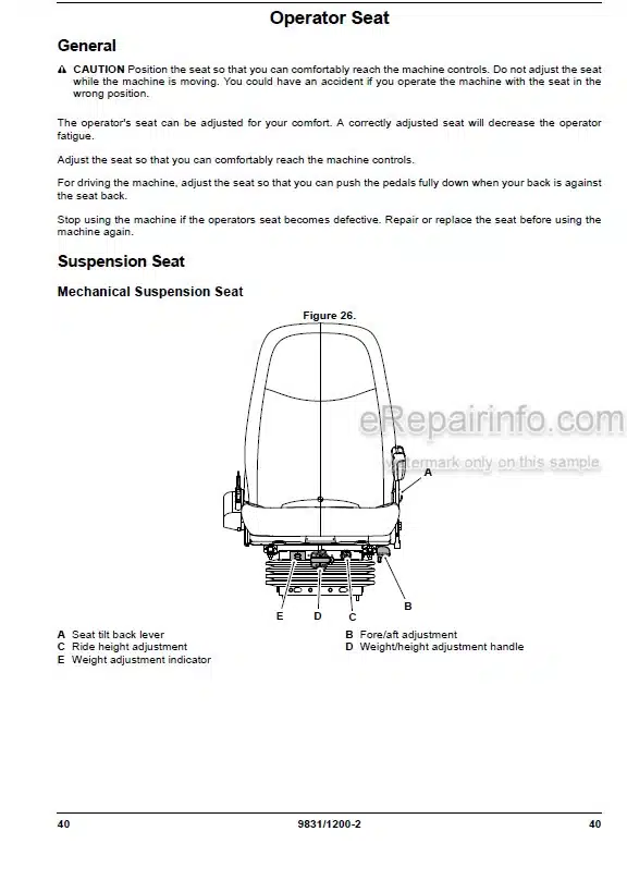 Photo 7 - JCB 45Z-1 48Z-1 51R-1 Operators Manual Compact Excavator 9831-1300