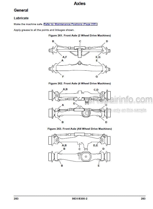 Photo 5 - JCB 4CX 5CX Wastemaster ECO Operators Manual Backhoe Loader 9831-8300